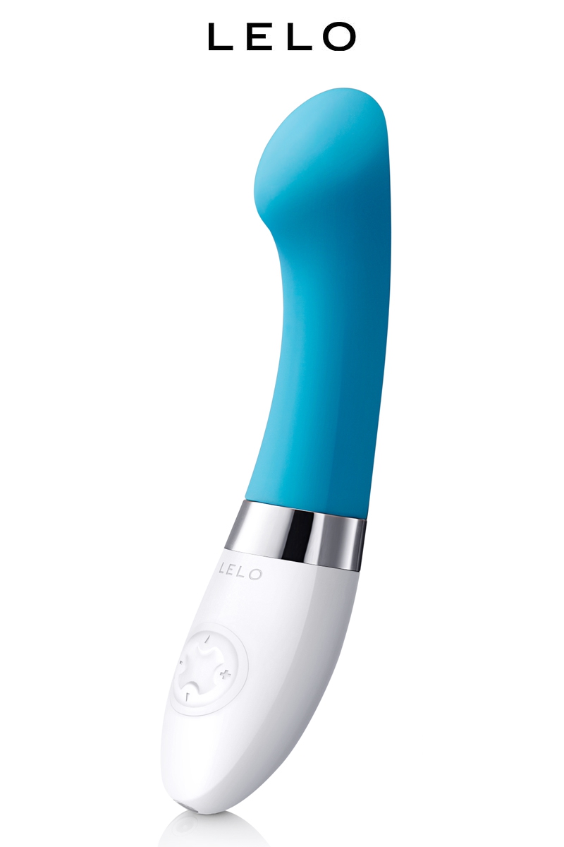 Sextoy haute qualité de la marque de luxe Lelo, Vibromasseur point G Gigi 2 Bleu turquoise, pour la stimulation du vagin, clitoris et point G - Oomh my god