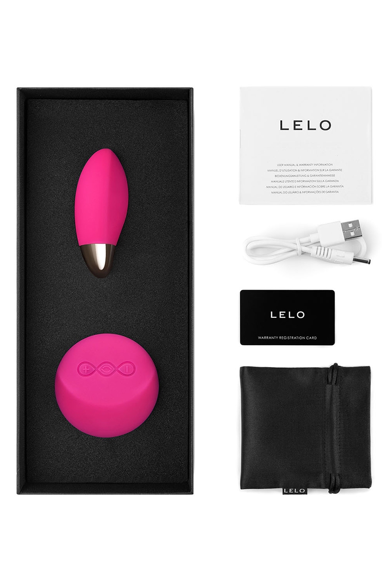 Sextoy et accessoires Lelo de lOeuf vibrant télécommandé Lyla 2 Cerise, 6 modes de vibrations et doté de la technloologie Sense Motion - Ooh my god