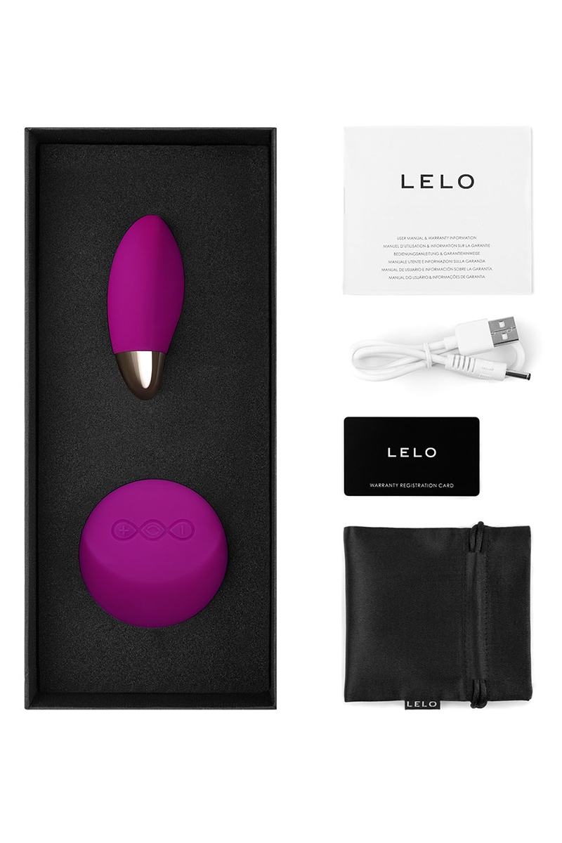 Accessoires et sextoy vibrant Lelo, Oeuf vibrant télécommandé Lyla 2 Deep Rose, doté de la technologie SenseMotion, 6 modes de vibration - Ooh my god