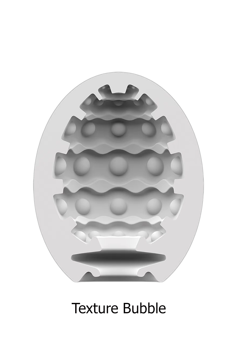 Structure interne du masturbateur Egg Bubble du coffret 3 masturbateurs Eggs de Satisfyer - Ooh my god
