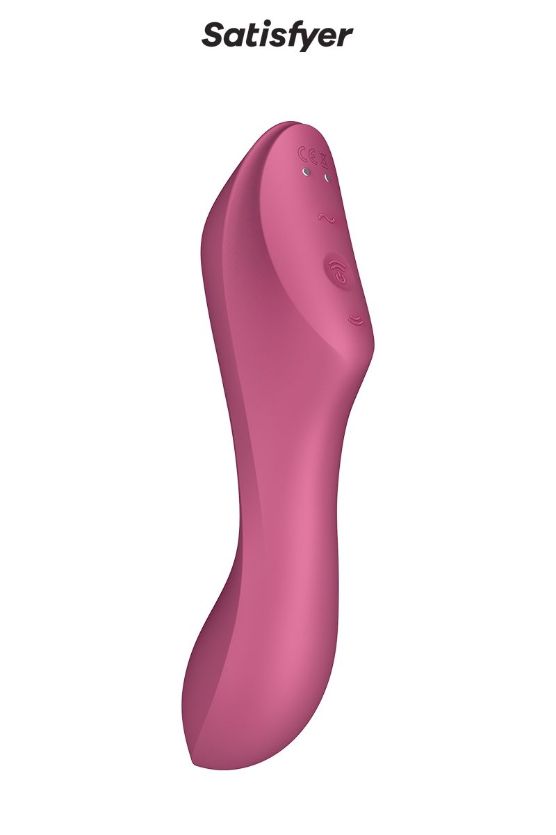 Double stimulateur triple fonction Curvy Trinity 3 rouge Satisfyer, double plaisir féminin - ooh my god