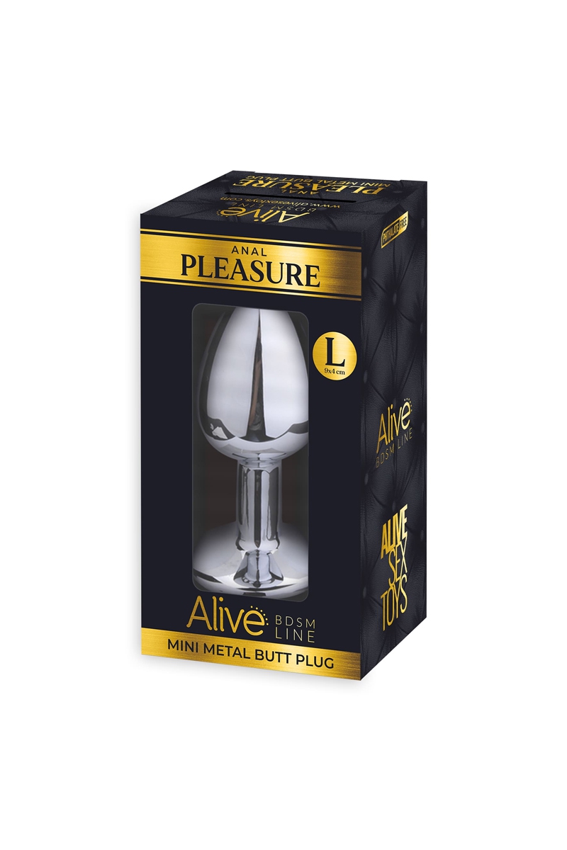 boite-emballage-Plug-bijou-métal-transparent-taille-L-plug-pour-les-inités-sextoy-anal-thermo-réactif-Alive-ooh-my-god