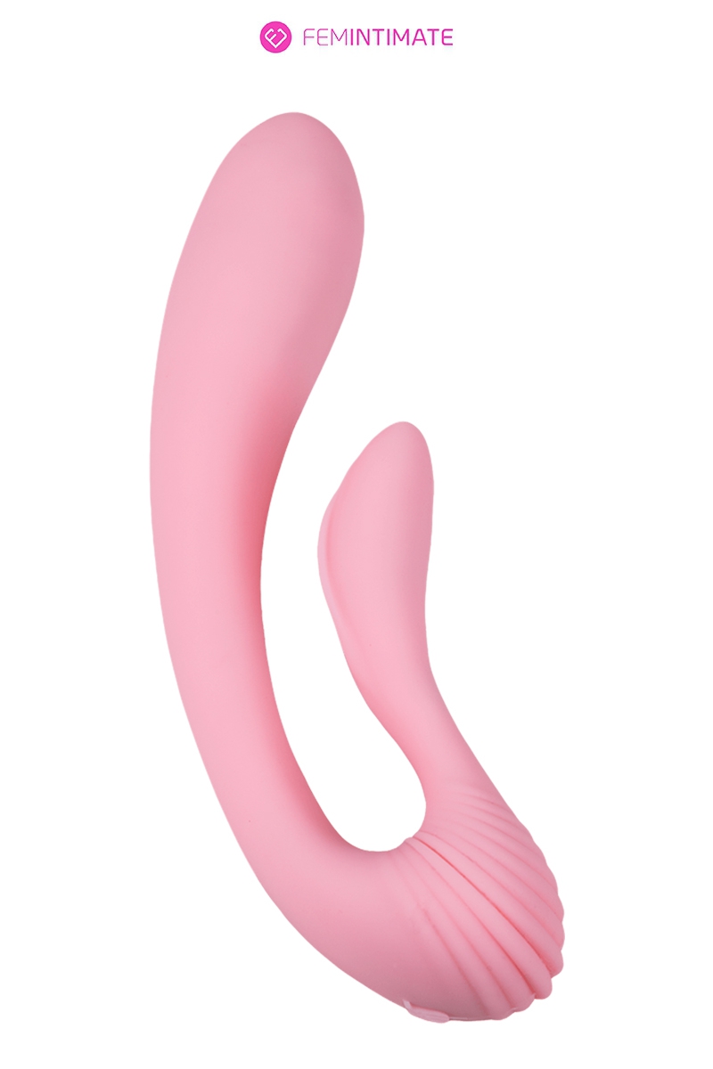 Double-vibromasseur-Dual-Massager-Femintimate-sextoy-forme-U-stimulation-vaginale-clitoridienne