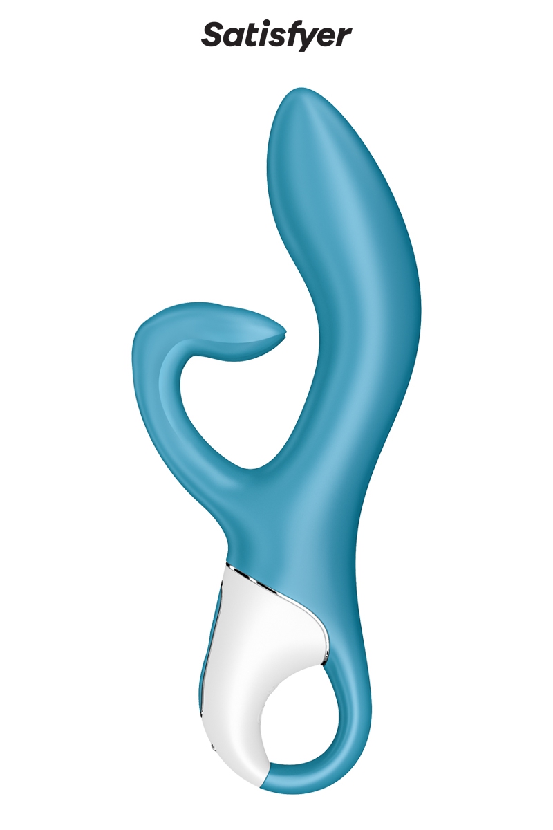 Vibromasseur-Rabbit-Embrace-Me-Bleu-Satisfyer-stimulation-vagin-clitoris-grandes-lèvres-ooh-my-god