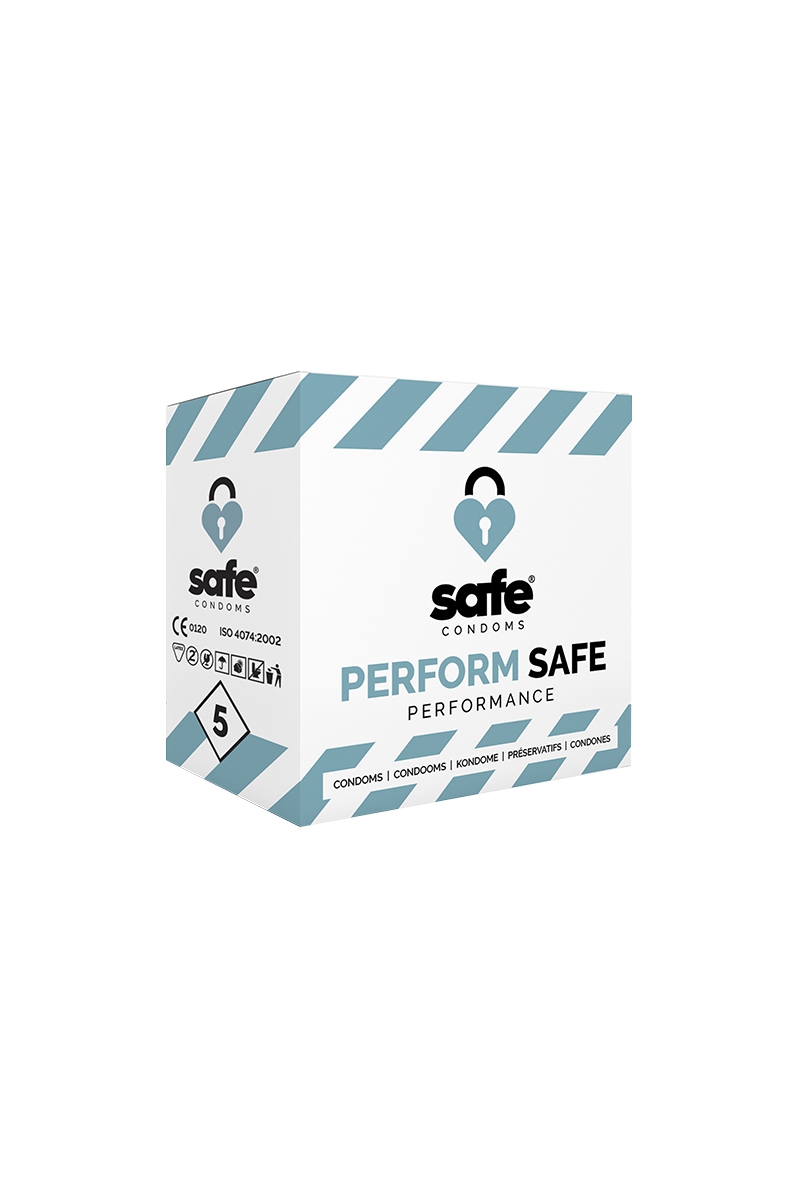 Boite de 5 préservatifs retardants Safe Performance - Safe