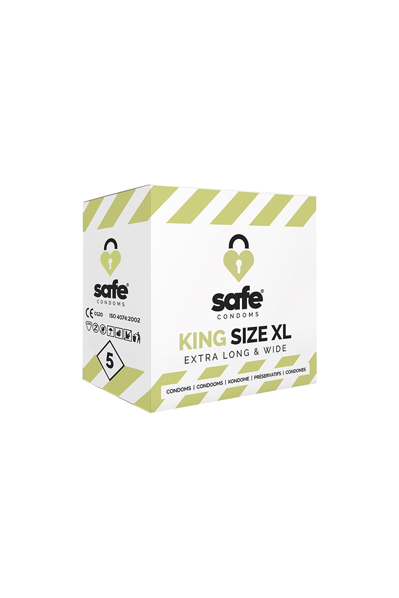 Boite de 5 préservatifs King Size XL - Safe