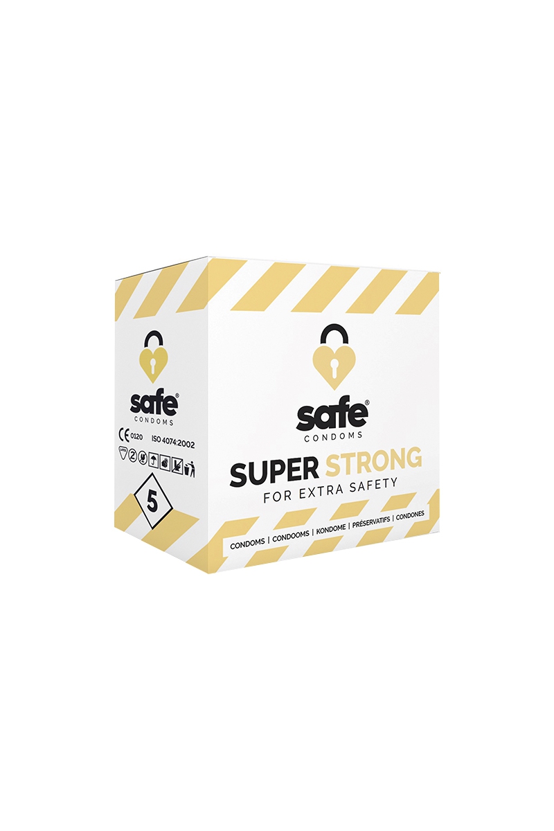 Boite de 5 préservatifs anaux Super Strong - Safe