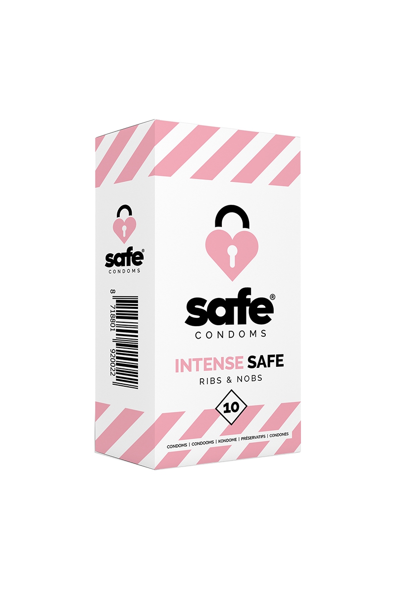 10-préservatifs-texturés-surface-avec-picots-Ribs-Nobs-Safe