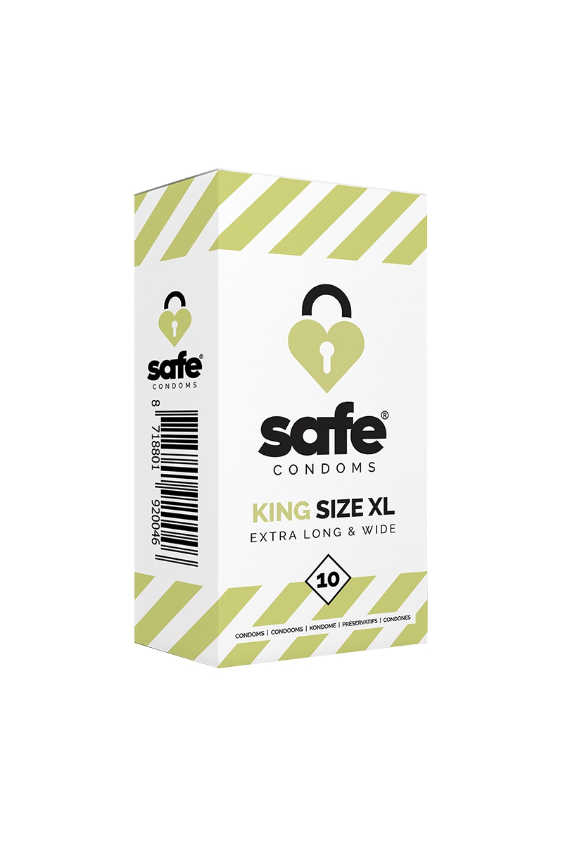 Boite de 10 préservatifs King Size XL - Safe