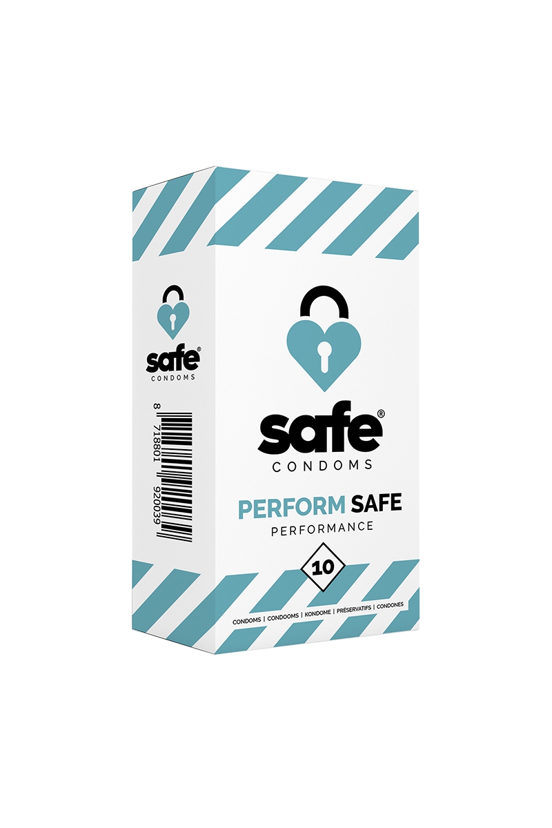Boite de 10 préservatifs retardants Safe Performance - Safe