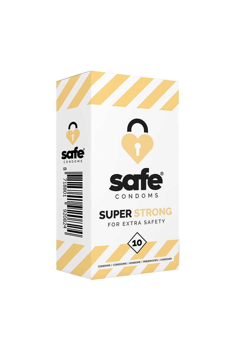 Boîte de 10 préservatifs anaux Super Strong - Safe