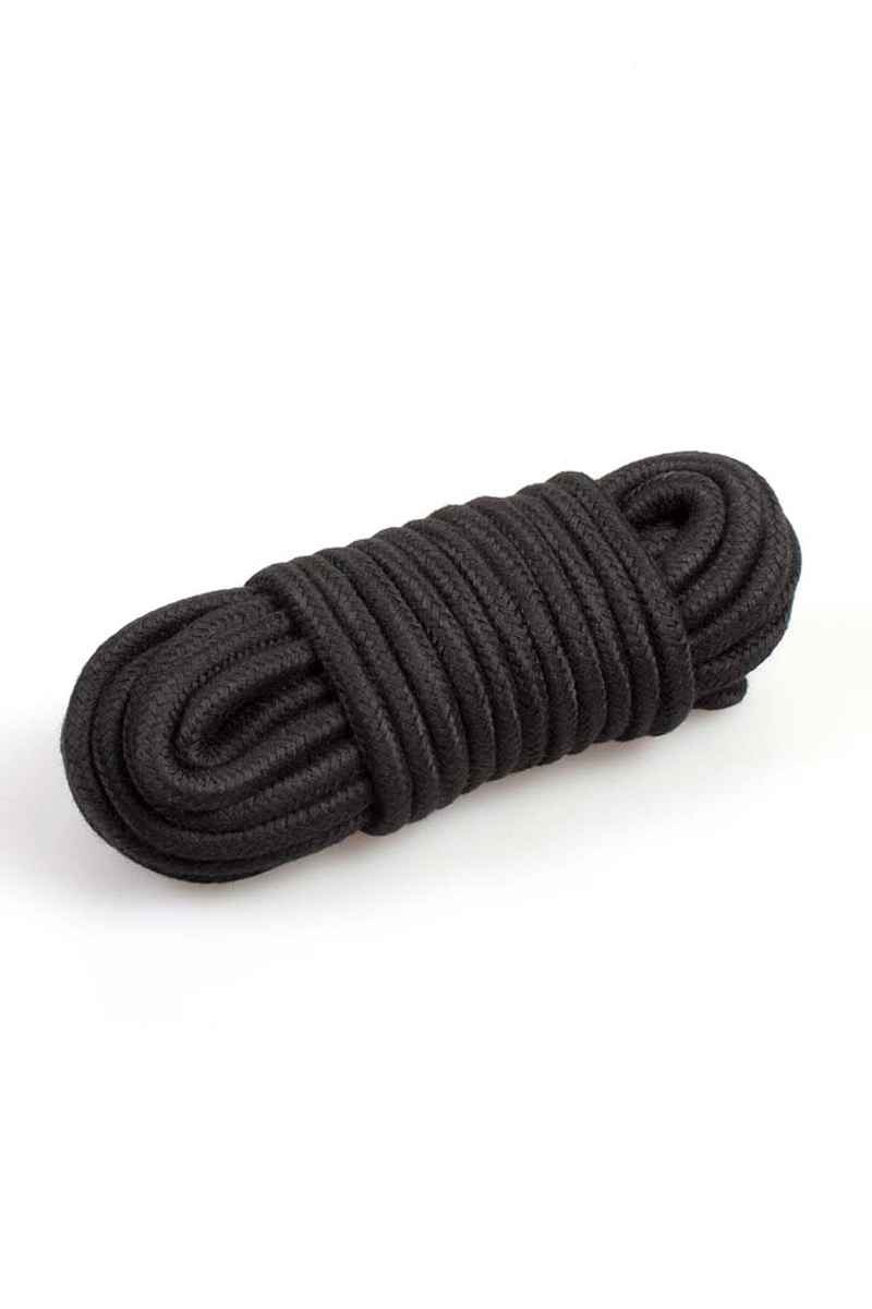 Corde de bondage noire (10m) - Secret Play