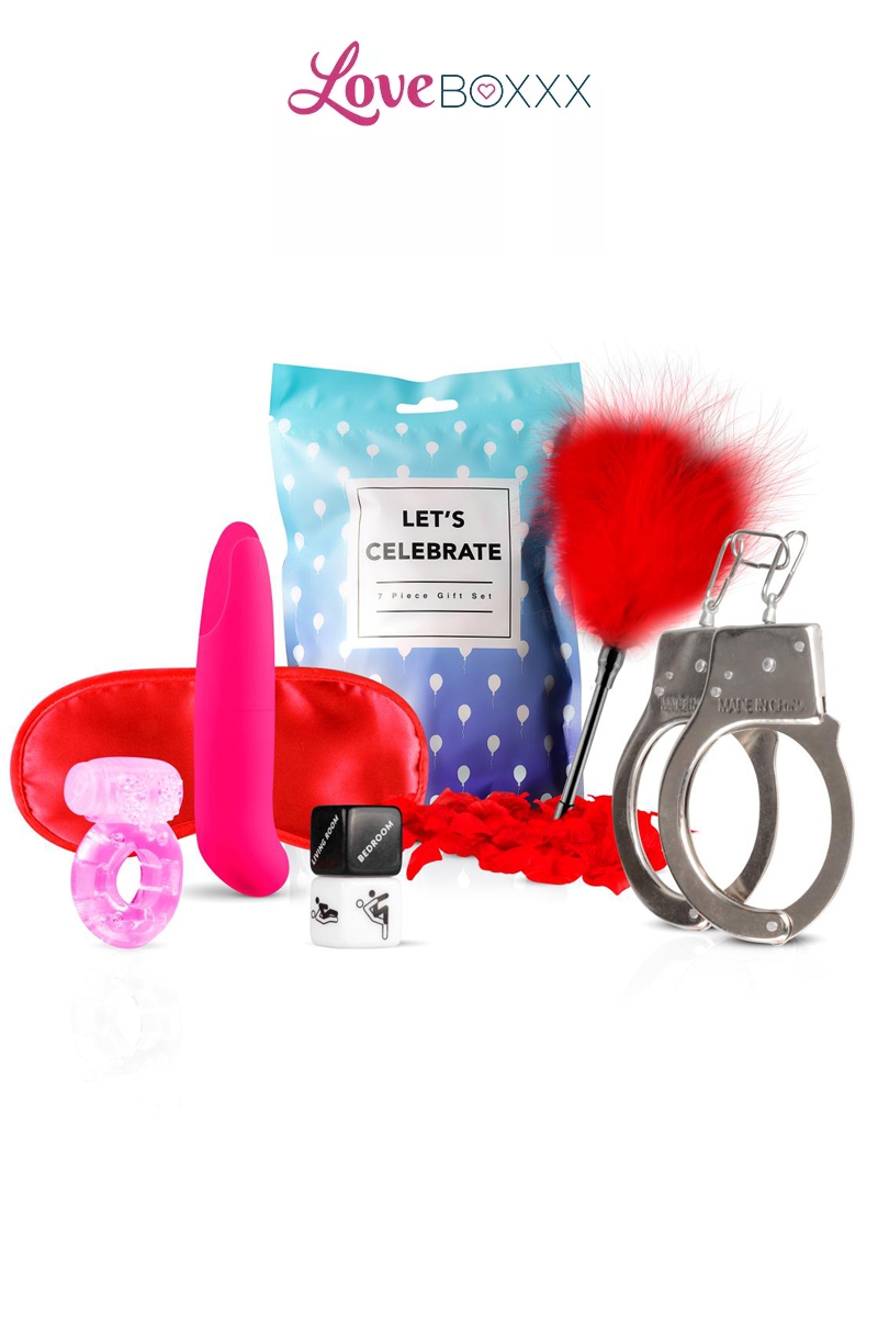 Coffret-erotique-Let-s-Celebrate-coffret-cadeau-couple-accessoires-érotiques-édition-rouge-et-rose