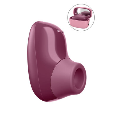 Mini-stimulateur clitoridien Womanizer Snap bordeaux avec son boîtier