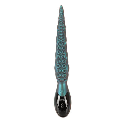 Vibromasseur tentacule Octo Vibes Beasty Cocks turquoise, vue de face