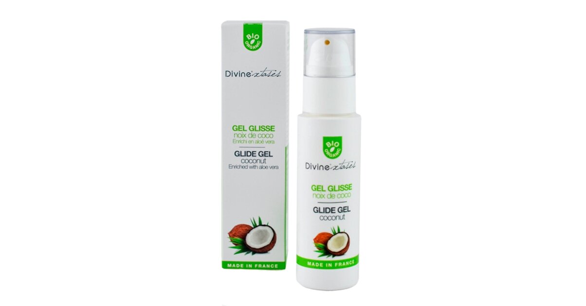 Lubrifiant Gel Bio à L'huile De Coco Divinextases - Neuf Sous Emballage, Naturel Et Sensuel