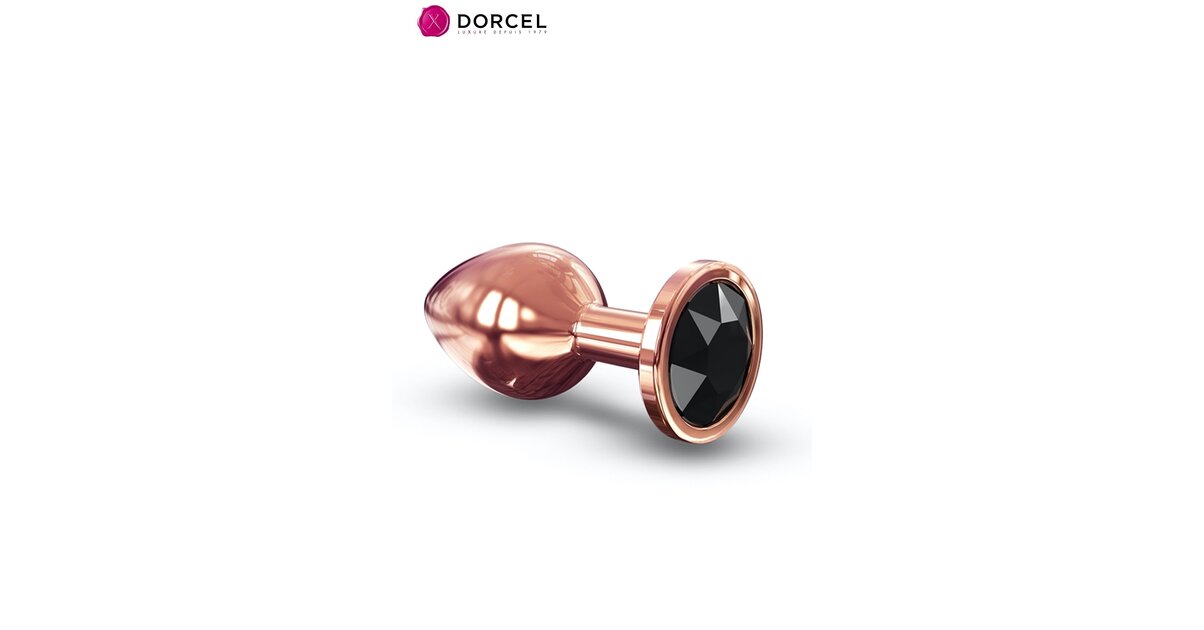 Plug Anal Métal Laqué Diamond Noir - Marque DORCEL - Sextoys Pour Tous - Neuf Sous Emballage