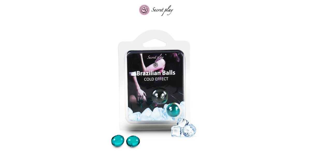 Boules Brésiliennes Fraîches Secret Play - 2 Boules, Effet Frais, 50g - Produit Bien-être Intime