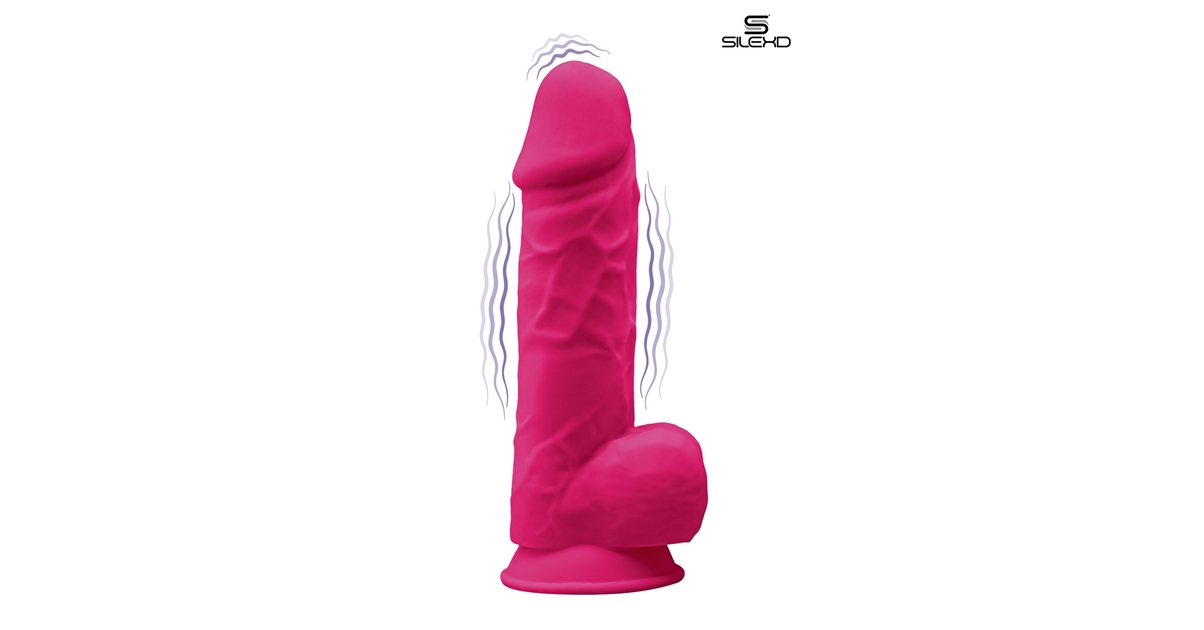 Gode Vibromasseur double densité rose 21,5 cm SilexD