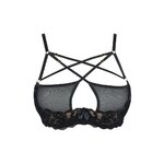 Soutien-gorge transparent noir V-10051