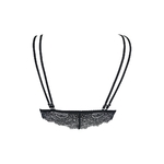 vue de dos du Soutien-gorge bralette noir V-10091