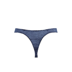 string rayé bleu marine homme
