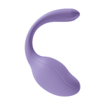 double stimulateur connecté violet, oeuf vibrant et stimulateur clitoridien
