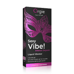 boite emballage Gel dexcitation Sexy Vibe Intense Orgasm Liquid Vibrator Orgie