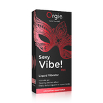 boite emballage Gel dexcitation Sexy Vibe Hot Liquid Vibrator Orgie
