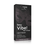 boite emballage Gel dexcitation Sexy Vibe High Voltage Liquid Vibrator Orgie