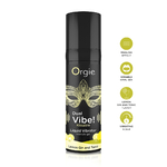 Gel intime vibrant comestible Dual Vibe Lemon Gin Tonic Orgie, effet stimulant et goût citron.packaging sur la boutique ooh my god faible intensité creme stimulante