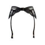 porte-jarretelles tulle et dentelle noir axami v-10712 vue de dos ooh my god