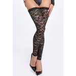 Bas en dentelle autofixants F327 Noir Handmade Ooh My God – lingerie sexy femme