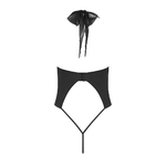 Body faux cuir et tulle noir Passion Lingerie dans la boutique Ooh My God vue de dos