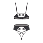 Ensemble érotique Passion Kristeen Ooh My God – tanga et soutien-gorge raffinés vue de dos