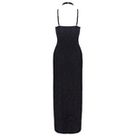 Robe longue noire argentée irisée Cotelli Party dans la boutique Ooh My God