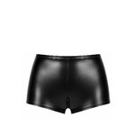 Short noir taille haute vu de face en Powerwetlook F411 Noir Handmade dans la boutique Ooh My God