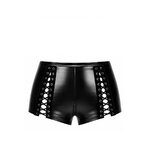 Détail des deux laçages au dos du short vu de dos F411 Noir Handmade dans la boutique Ooh My God