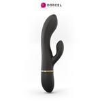 vibromasseur-noir-et-or-rabbit-dorcel-silicone