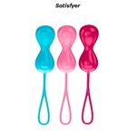 3 boules de gaisha Power Balls de la marque Satisfyer pour muscler le plancher pelvien et améliorer les orgasmes - oohmygod