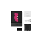 Stimulateur Sona 2 rose cerise de Lelo avec sa boite et ses accessoires - oohmygod