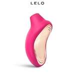 Stimulateur clitoridien rose cerise Sona 2 de la marque Lelo, fabriqué en silicone doux et en ABS, fonctionne sans contact et procure de puissants orgasmes - oohmygod
