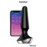 Plug anal Ilicious 2 noir de chez Satsifyer, plus vibrant puissant et cinnecté via l'application gratuite dédiée sur smartphone - oohmygod