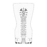 Structure interne du sextoy homme spécial sensations Tenga, Masturbateur spécial sensations Soft Case Cup Gentle, version Gentle plus douce et moins ferme - oohmygod
