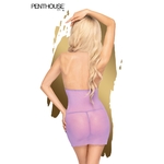 Vue arrière de la nuisette lauve Bedtime Story de la marque Penthouse - oohmygod