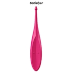 Stimulateur rose Twirling Fun de la marque Satisfyer, stimulateur dédié aux zones érogènes externes de lhomme ou la femme - oohmygod