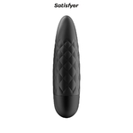 Mini stimulateur de poche pour stimuler le clitoris de la marque Satisfyer Ultra Power Bullet 5, couleur noir, 12 modes de vibration - oohmygod
