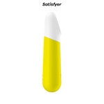 Mini vibromasseur Ultra Power Bullet 4 de chez Satisfyer, pour la stimulation du clitoris et la stimulation générale du corps, couleur jaune - oohmygod