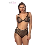 Ensemble en résille transparente Amelie de la marque Anais Apparel à motif étoilé, composé d'un soutien-gorge et s'une culotte taille haute - oohmygod