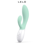 Vibromasseur Rabbit Ina 3 vert clair de Lelo, sextoy pour la double stimulation du clitoris et du vagin (point G), 10 modes de vibration 30x plus puissantes que son ancienne version - Ooh my god